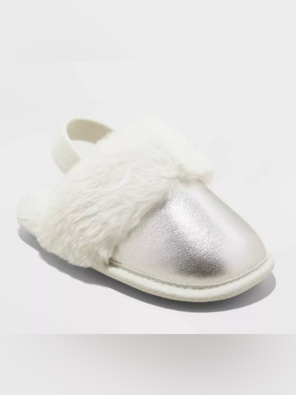 Girls Lila Metallic Scuff Slippers-L9/10